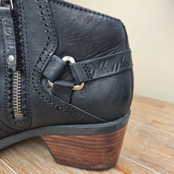 Teva Women's Foxy Ankle Boots Booties Size 9 Black Zip Up 1012462 Moto Minimalis - Picture 5 of 11